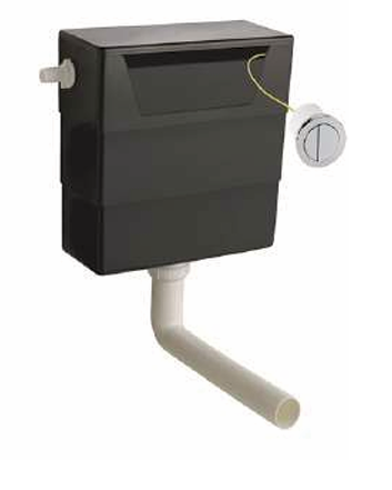 CBCC100 Universal Access Dual Flush Concealed WC Cistern (296 x 142 x 340mm)-BT