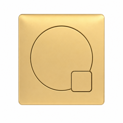 DFBBB Brushed Brass Dual Flush Plate for Concealed Cistern-BT