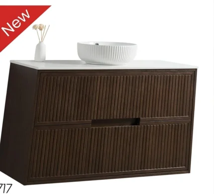 Bolazna Two Drawer Wall Hung Vanity Unit & Matt Basin -T