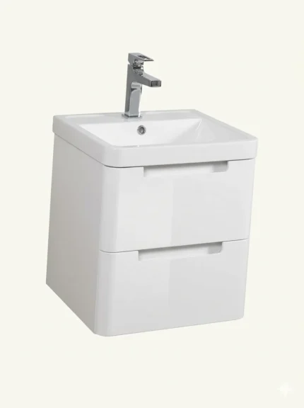 Monza Wall Hung Bathroom Vanity Unit & Polymarble Basin-TIS4229